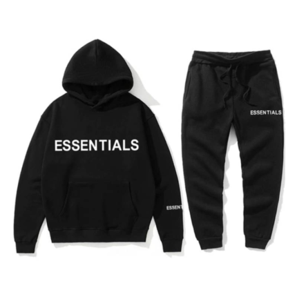 Essentials Merch Fear God Spring Black Tracksuit