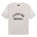 Essentials Merch Fear Baseball Cream T-shirt