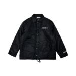 Essentials Merch Coach Jet Black Jacket