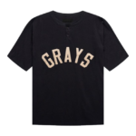 Essentials Merch Grays 7 Logo Black T-shirt