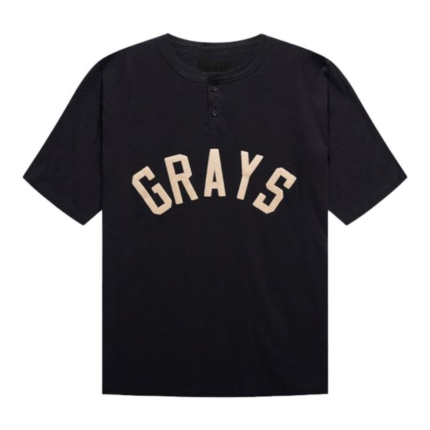 Essentials Merch Grays 7 Logo Black T-shirt