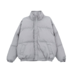 Essentials Merch Puffer Light Gray Jacket