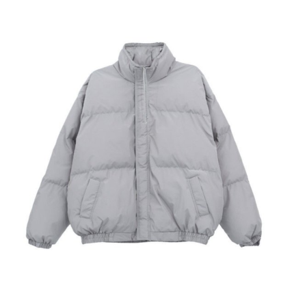 Essentials Merch Puffer Light Gray Jacket