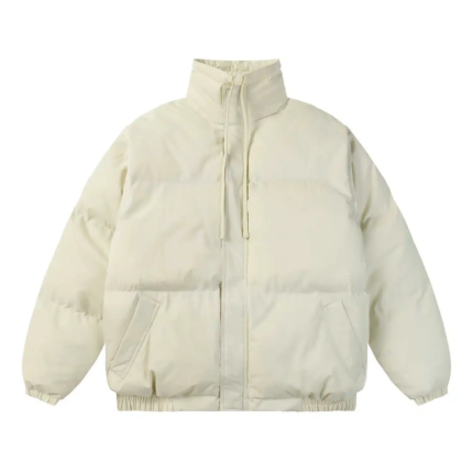 Essentials Merch Bomber Puffer White Jacket