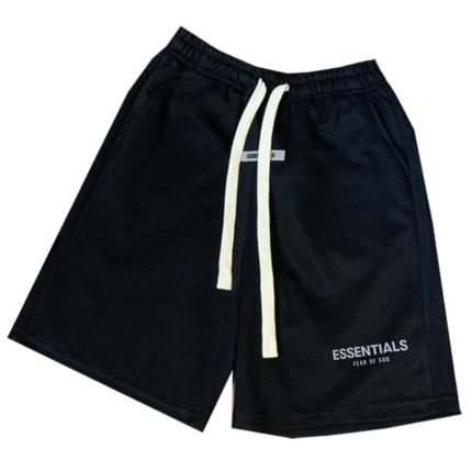 Essentials Merch Fear of God Black Shorts